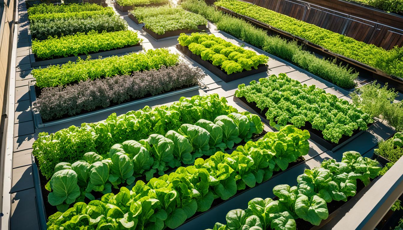 salad greens for roof garden