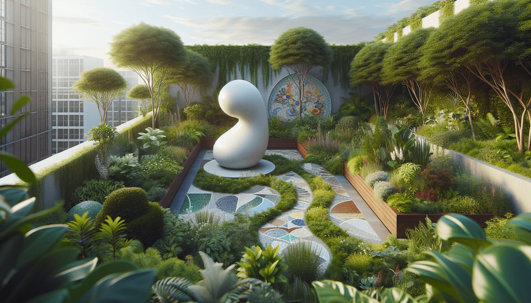 How To Incorporate Art And Sculpture Into Your Rooftop Garden