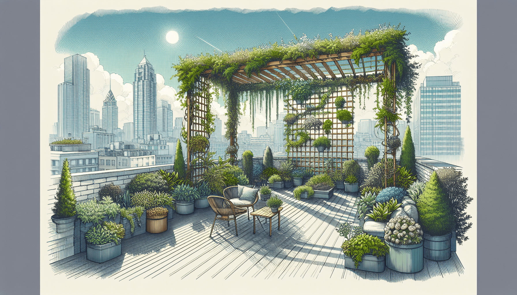 Tips for Selecting the Perfect Trellis for Rooftop Gardens