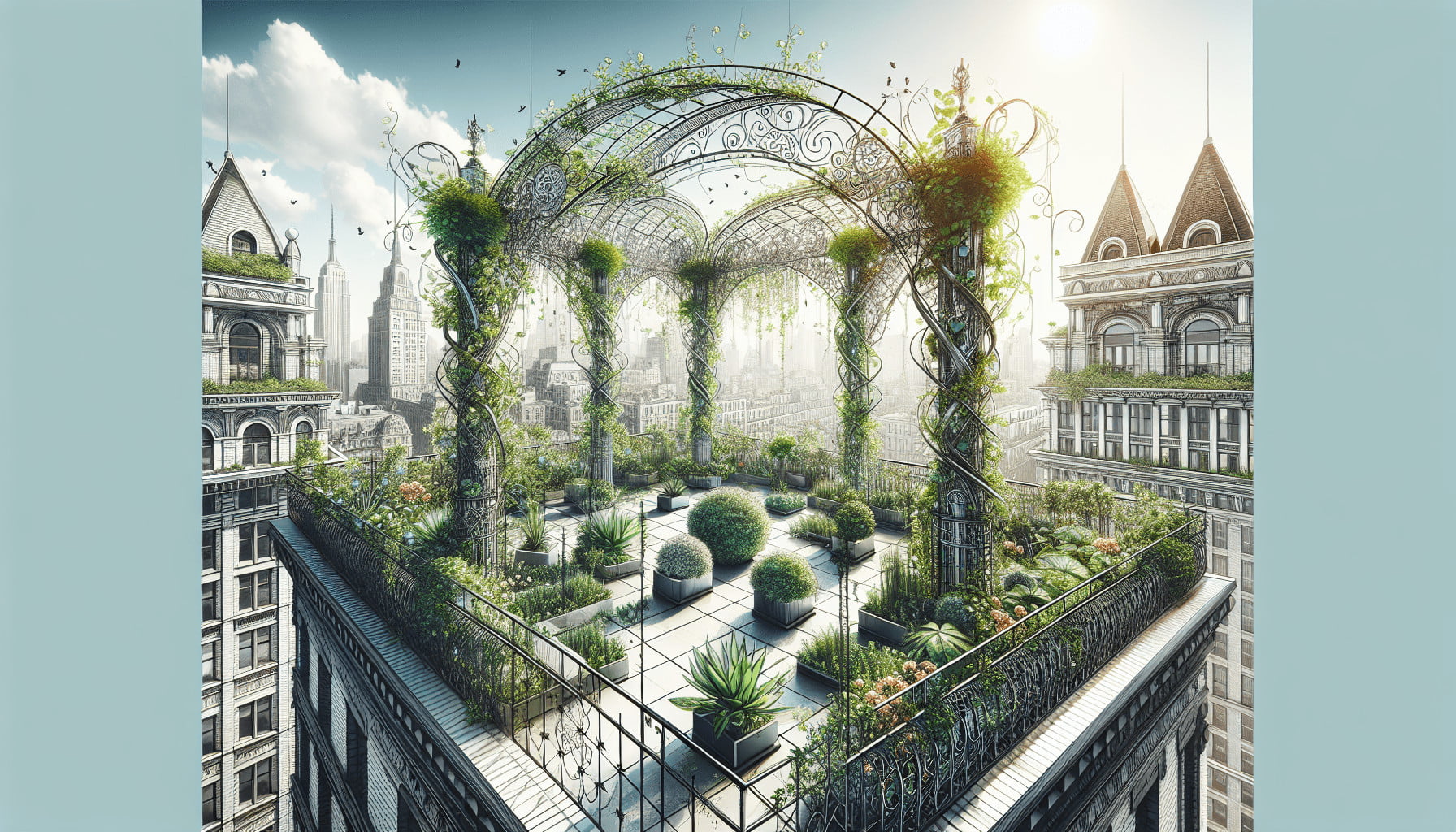 Tips for Selecting the Perfect Trellis for Rooftop Gardens