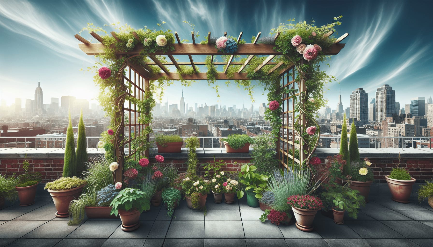 How To Create A DIY Trellis For Climbing Plants In Rooftop Gardens