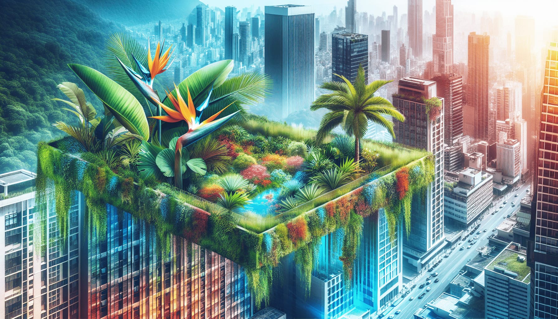 How To Create A Rooftop Garden With Tropical Flair